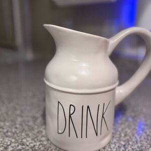 Rae Dunn White Drink Pitcher